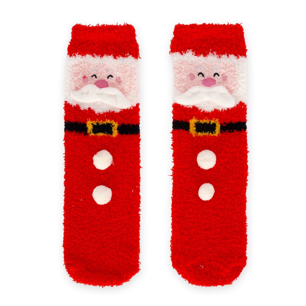 It´s a match, non slip socks, Santa Claus (voksen)
