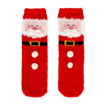It´s a match, non slip socks, Santa Claus (vuxen)