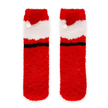 It´s a match, non slip socks, Santa Claus (vuxen)