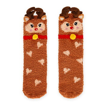 It´s a match, non slip socks, Reindeer (voksen)