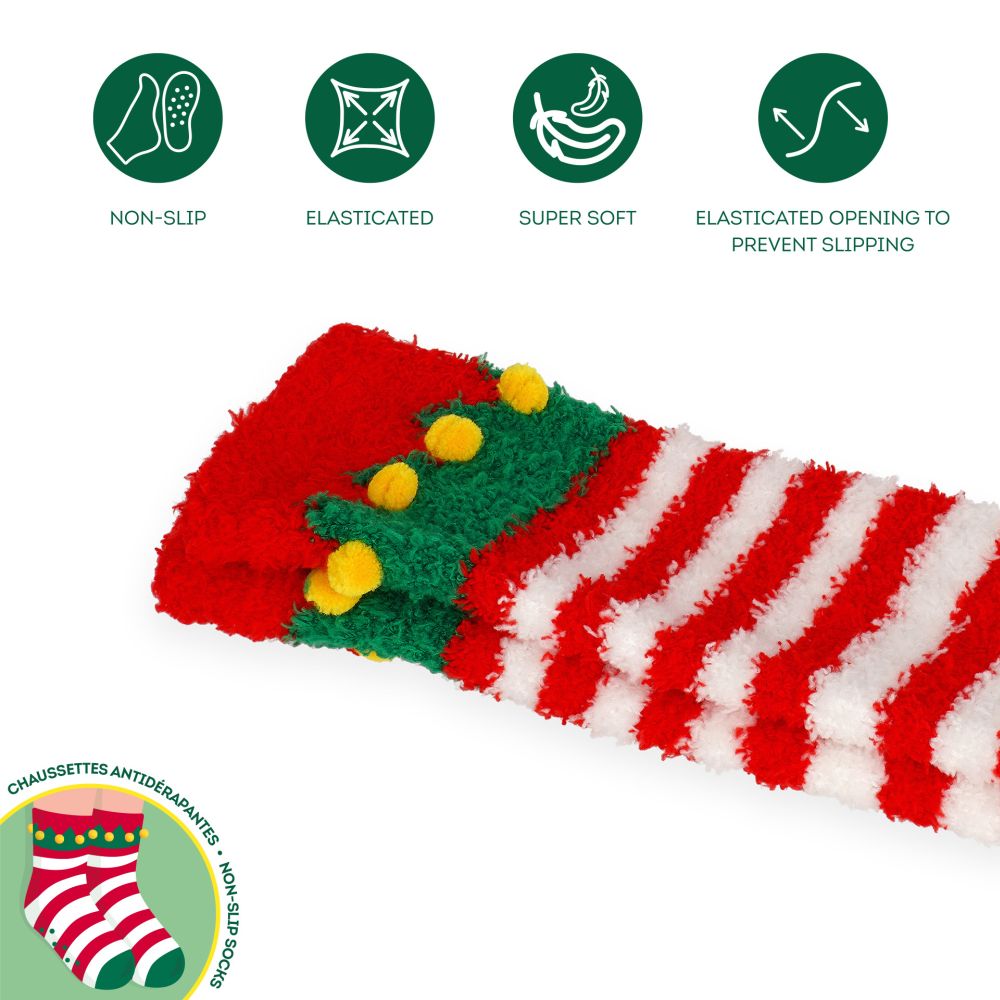 It´s a match, non slip socks, Elf (voksen) - 3