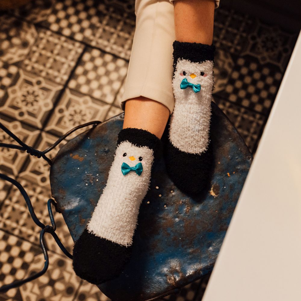 It´s a match, non slip socks, Penguin (voksen) - 5