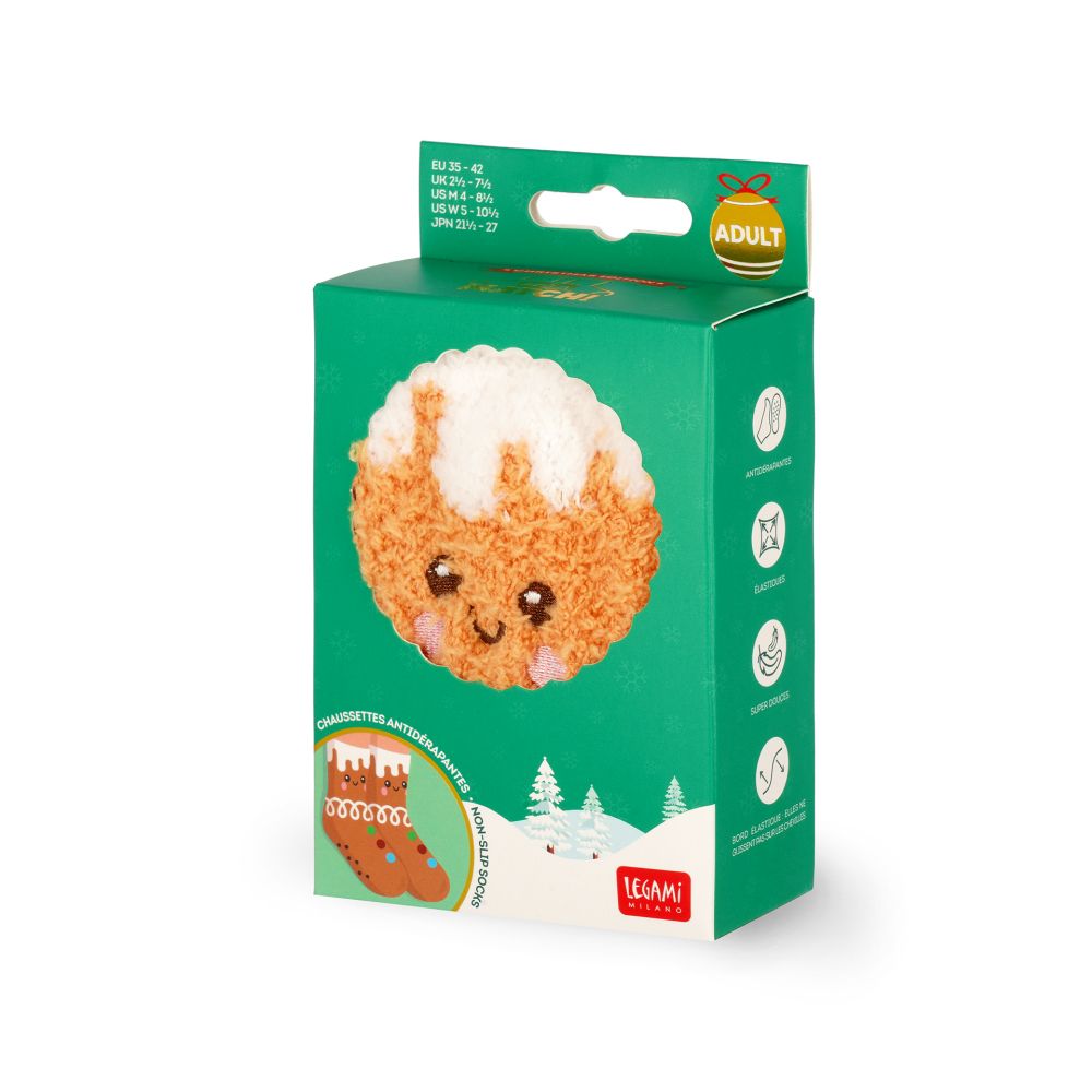 It´s a match, non slip socks, Gingerbread (vuxen) - 4