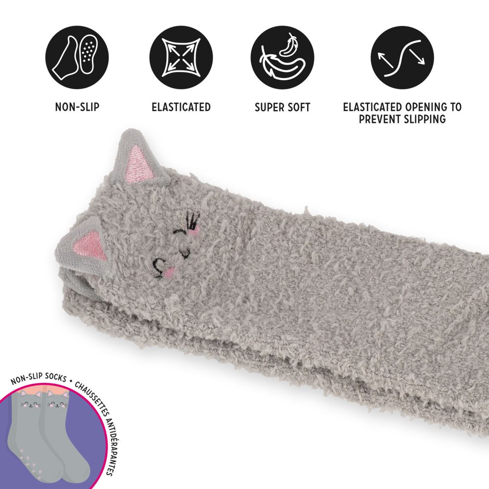 It´s a match, non slip socks, Kitty (voksen) - 3