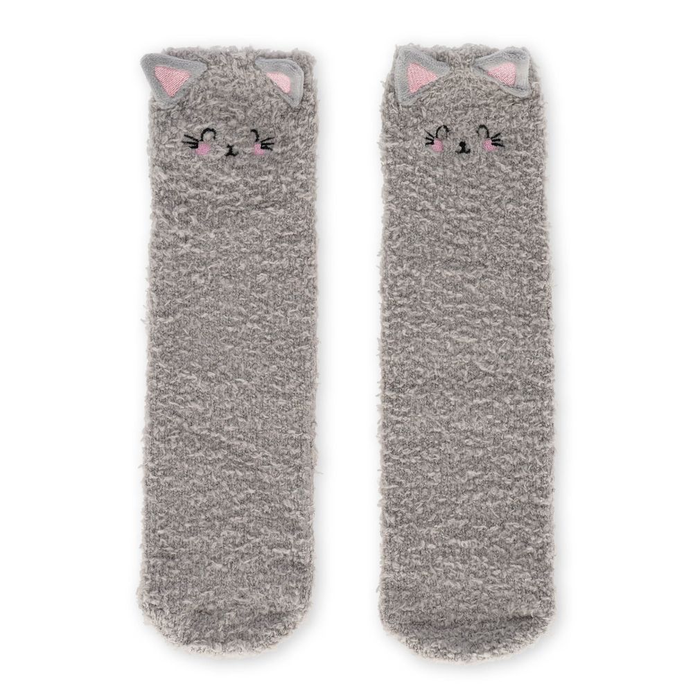 It´s a match, non slip socks, Kitty (voksen)