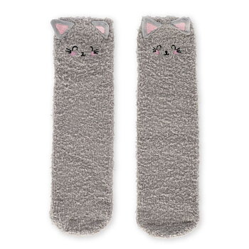 It´s a match, non slip socks, Kitty (vuxen)