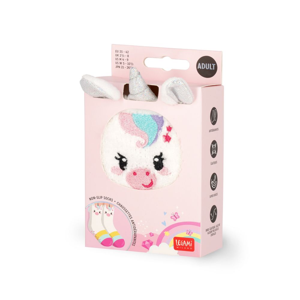 It´s a match, non slip socks, Unicorn (vuxen) - 4