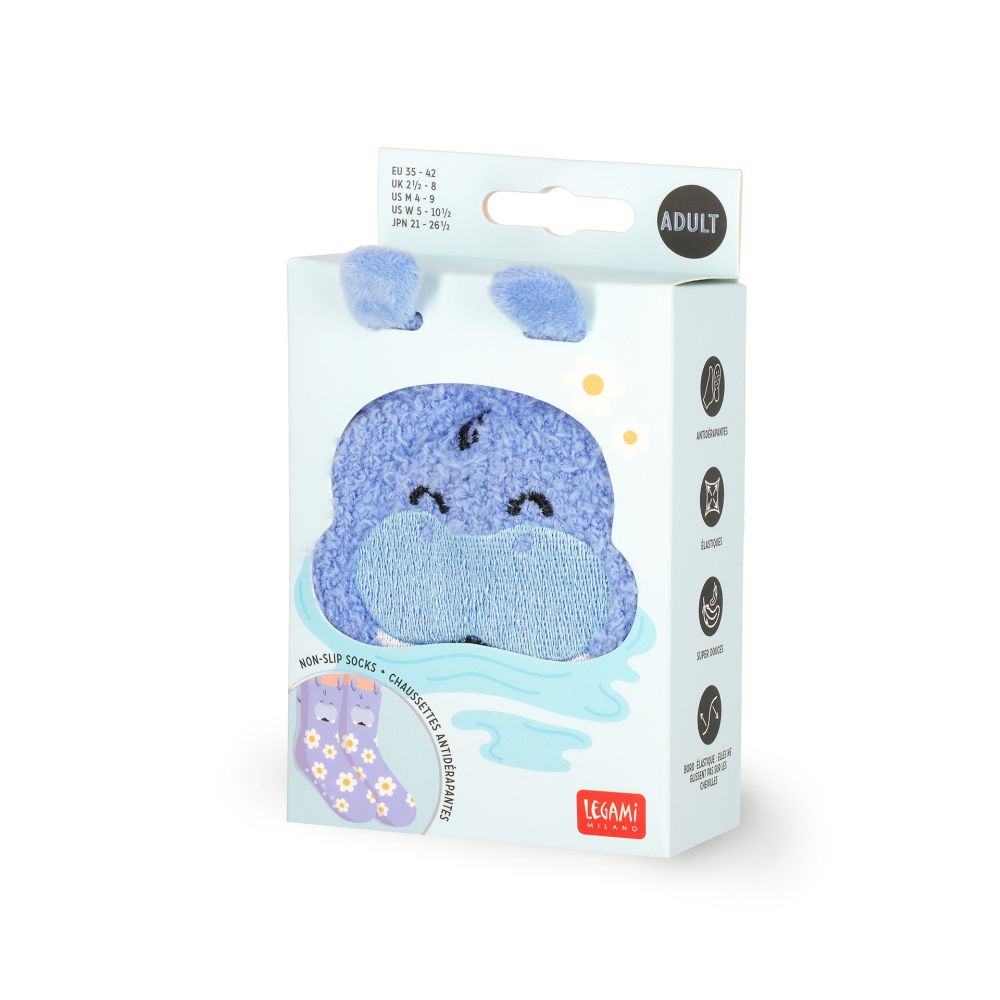 It´s a match, non slip socks, Hippo (voksen) - 4