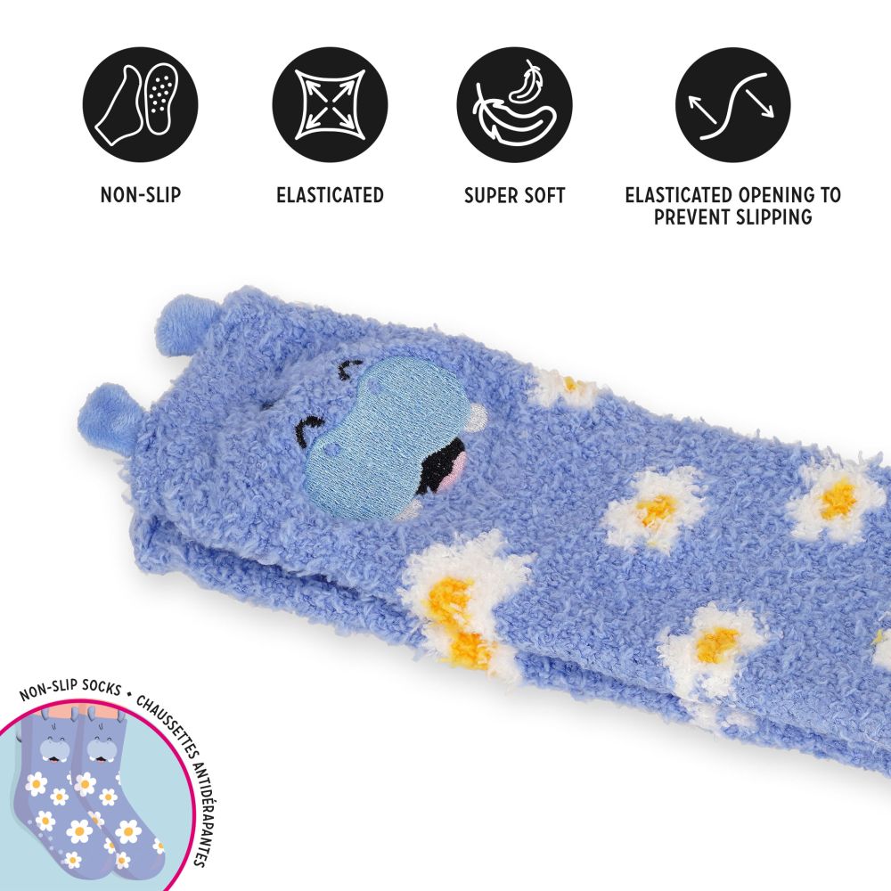 It´s a match, non slip socks, Hippo (voksen) - 3
