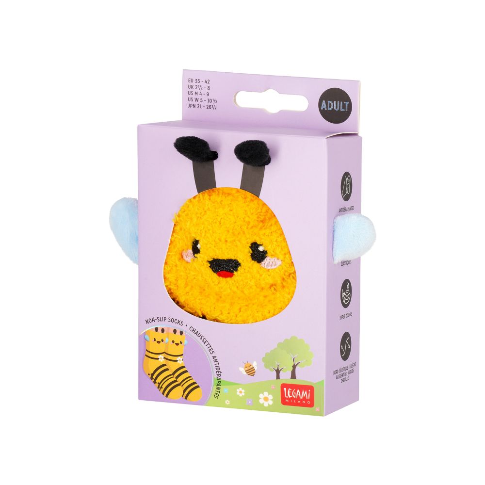 It´s a match, non slip socks, Bee (vuxen) - 4