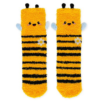 It´s a match, non slip socks, Bee (vuxen)
