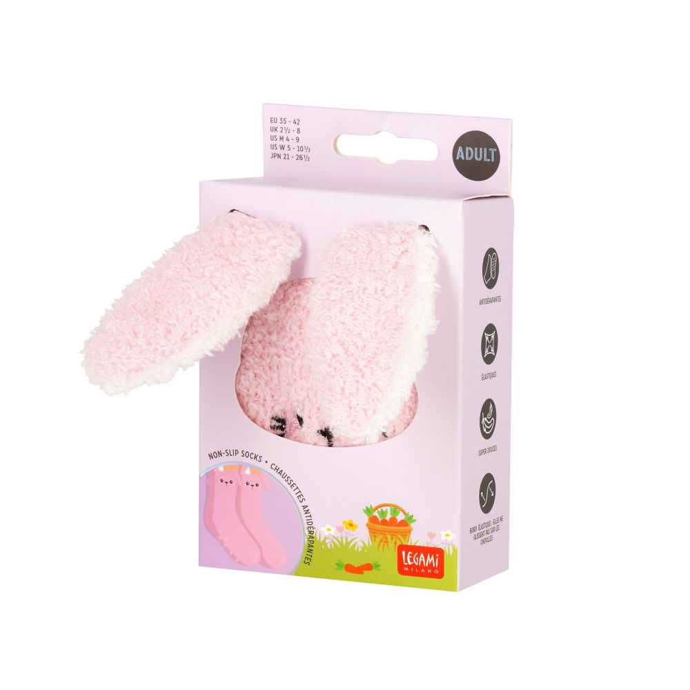 It´s a match, non slip socks, Bunny (voksen) - 4