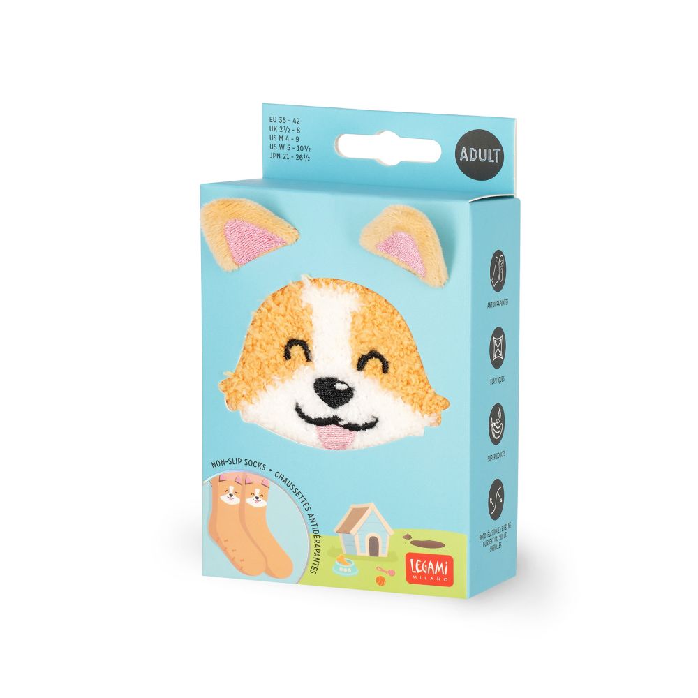 It´s a match, non slip socks, Corgi (vuxen) - 4
