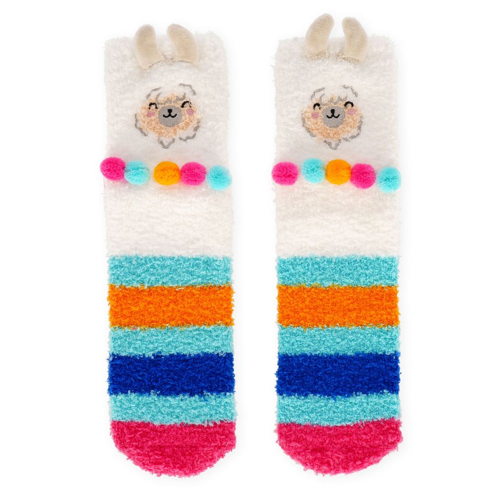 It´s a match, non slip socks, Llama (voksen)