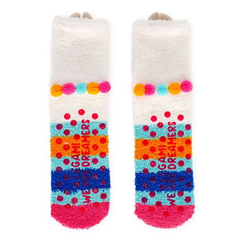 It´s a match, non slip socks, Llama (vuxen)