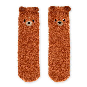 It´s a match, non slip socks, Teddy bear (vuxen)
