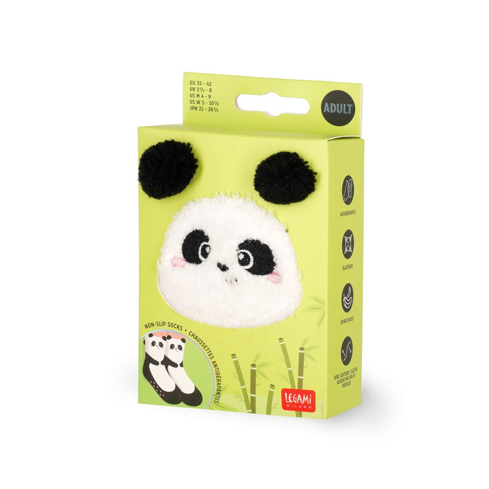 It´s a match, non slip socks, Panda (vuxen) - 4