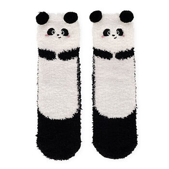 It´s a match, non slip socks, Panda (vuxen)