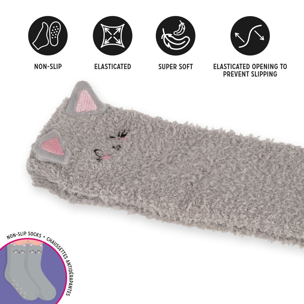 It´s a match, non slip socks, Kitty (børn) - 3
