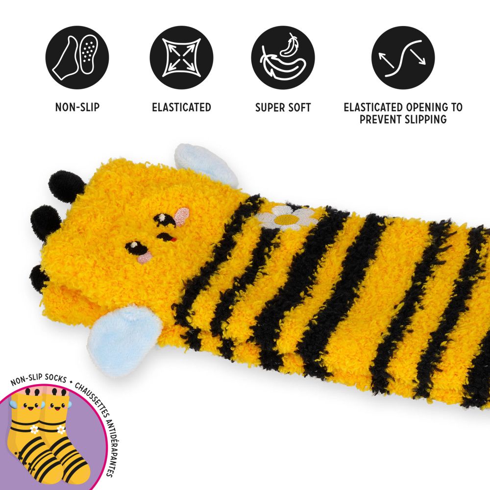It´s a match, non slip socks, Bee (børn) - 3