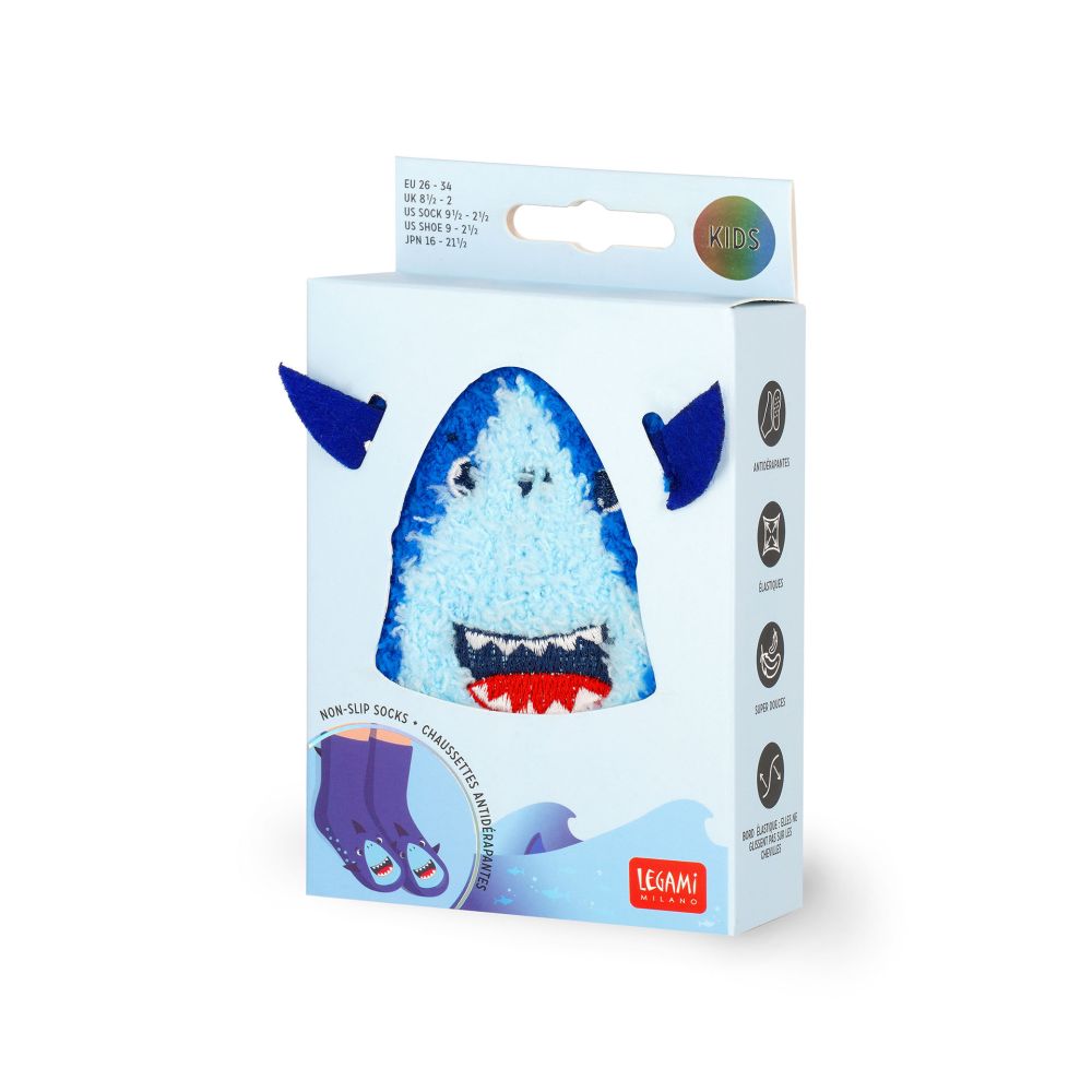 It´s a match, non slip socks, Shark (barn) - 4