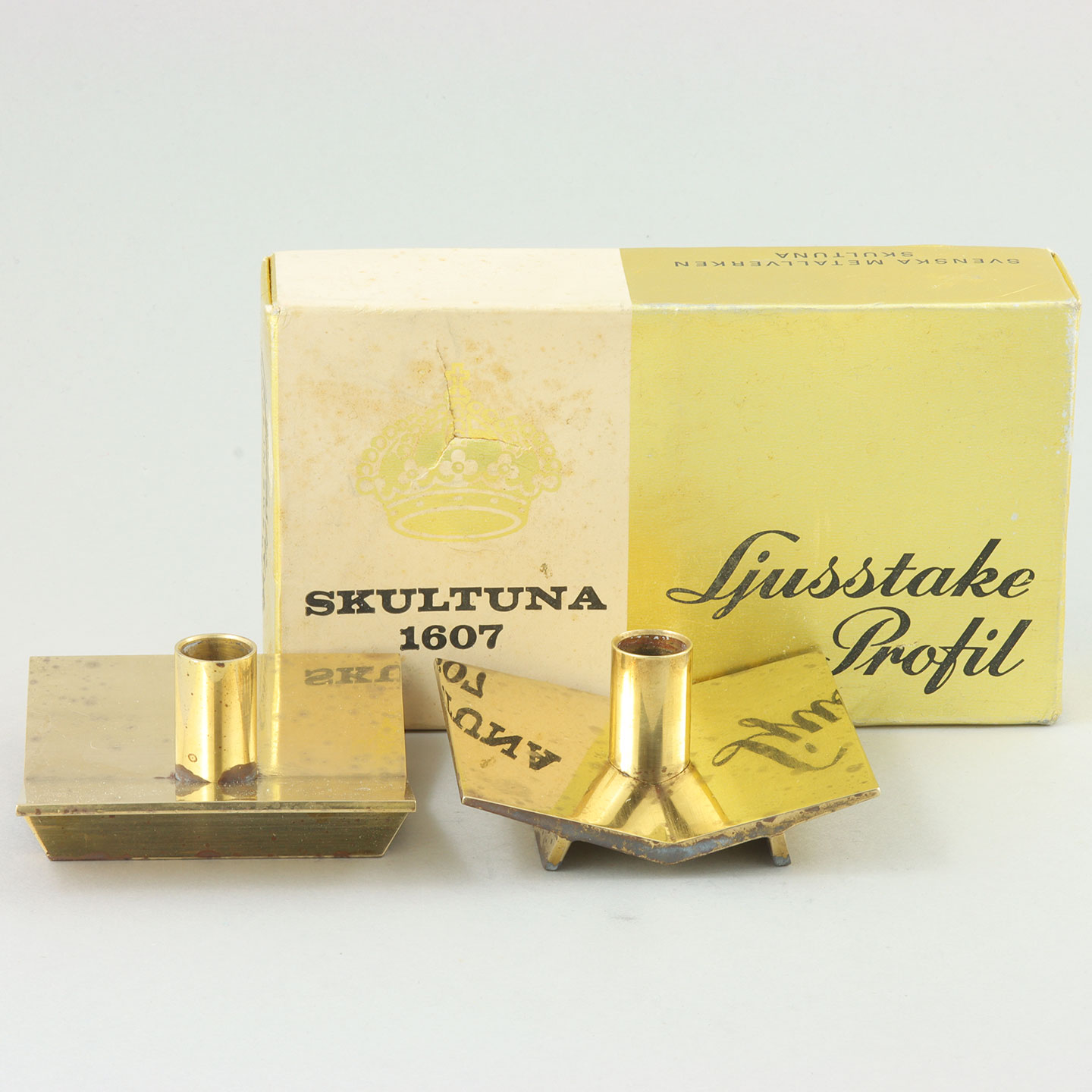 スクルツナ 真鍮製キャンドルホルダー3個セット キャンドルホルダー