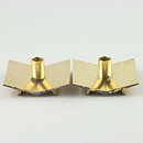 Pierre Forssell (1960s) Two Brass Candleholders Profil #70 7 cm <with Box>
