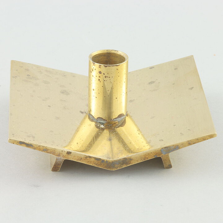 Pierre Forssell (1960s) Brass Candleholder Profil #70 7 cm