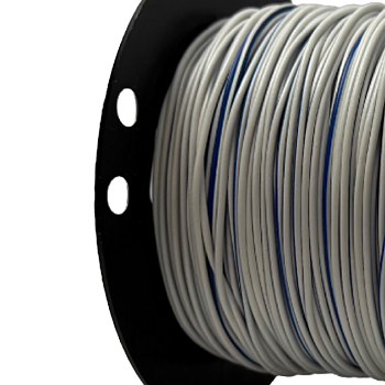 Tvåfärgad kabel 0.75mm Vit / Blå
