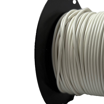 Enfärgad kabel 2.5mm Vit