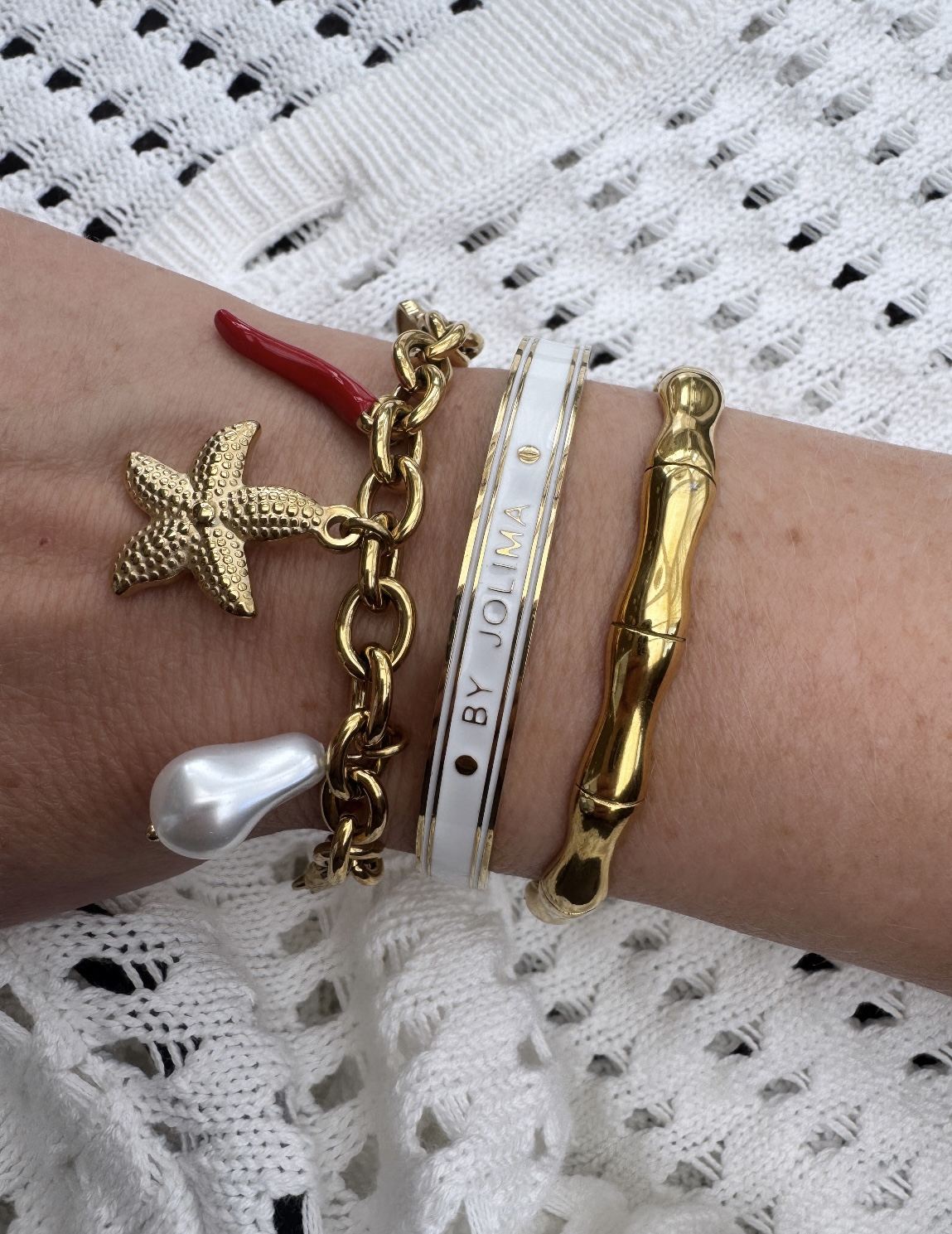By Jolima bangle white gold - 3
