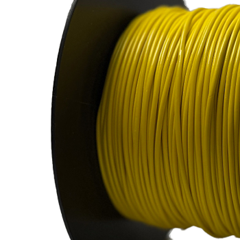 Enfärgad kabel 1.0mm Gul