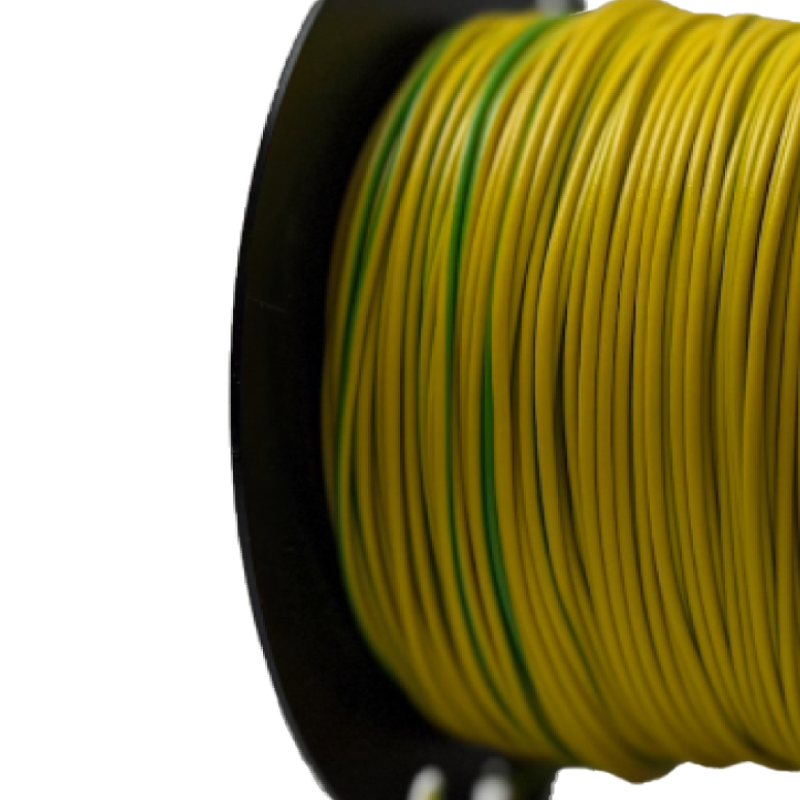 Tvåfärgad kabel 0.75mm Gul / Grön