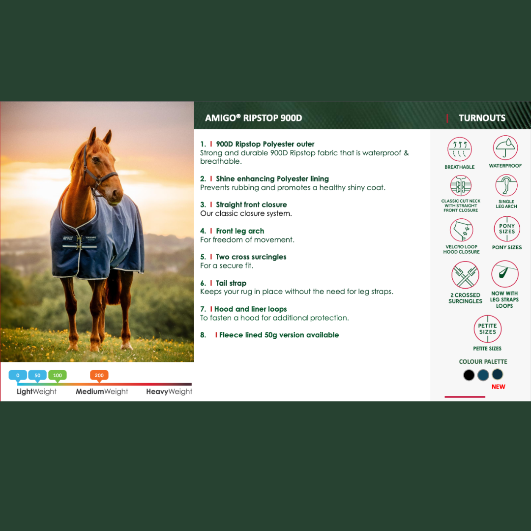 AMIGO RIPSTOP 9 200GR PONY - 9