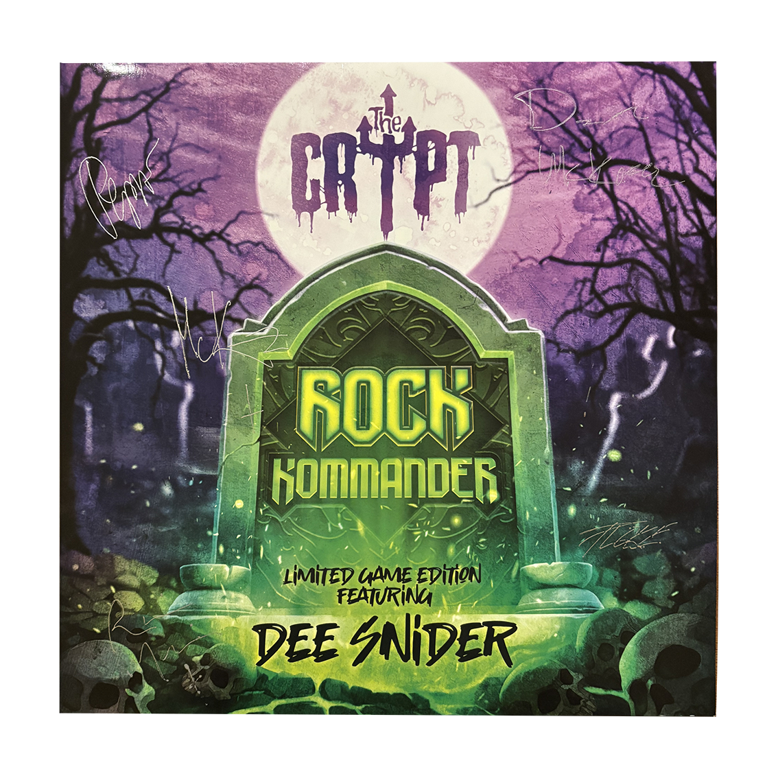 THE CRYPT - ROCK KOMMANDER (GREEN VINYL LP) SIGNED! - 2
