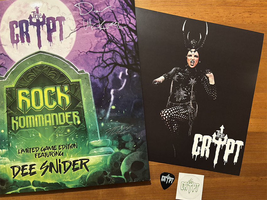 THE CRYPT - ROCK KOMMANDER (GREEN VINYL LP) SIGNED! - 5
