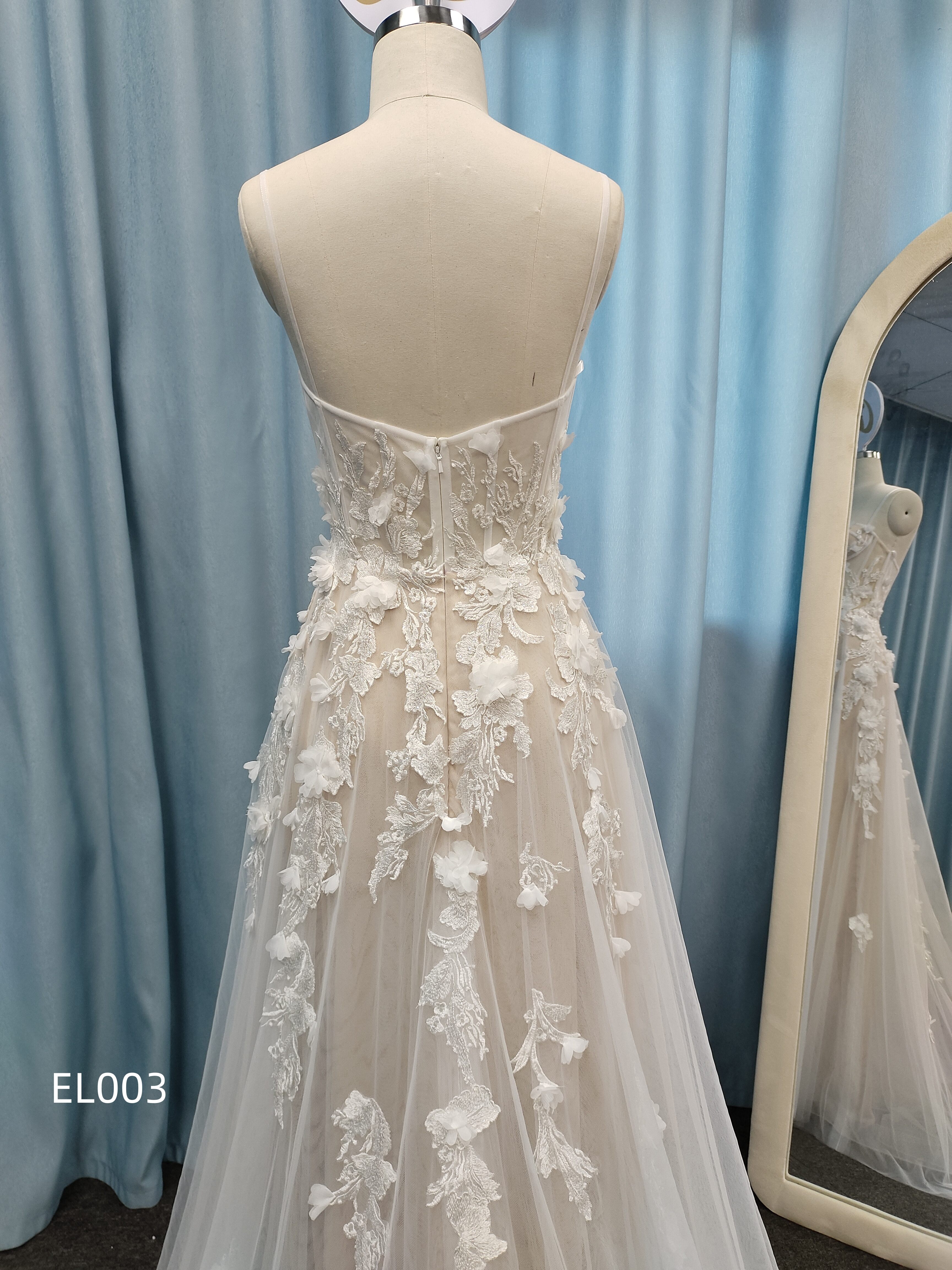 Chantilly Bridal  EL003 lagervara - 6