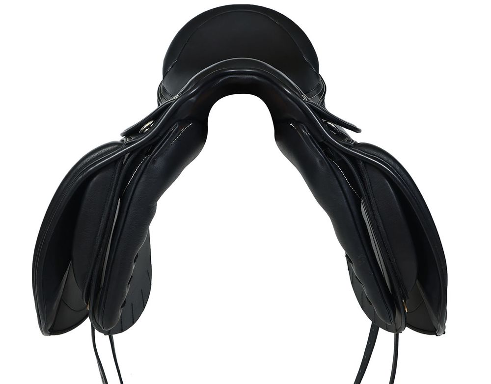 Dressyrsadel i läder med Polyflexbom. Flexzone- Saddles "München" - 5 Utbytbara koppjärn  - 4