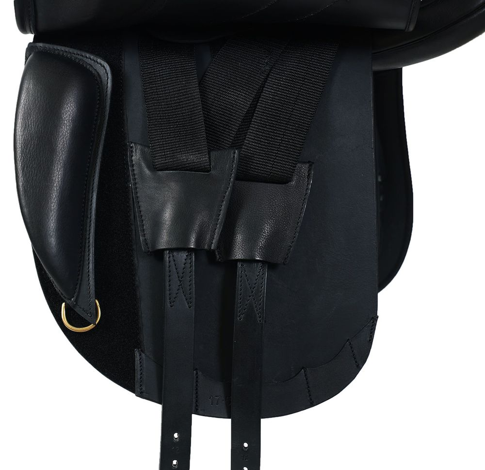 Dressyrsadel i läder med Polyflexbom. Flexzone- Saddles "München" - 5 Utbytbara koppjärn  - 3
