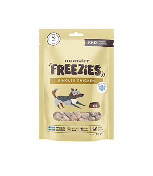 Monster Dog Freeze Dried Treats Singles Chicken 150g