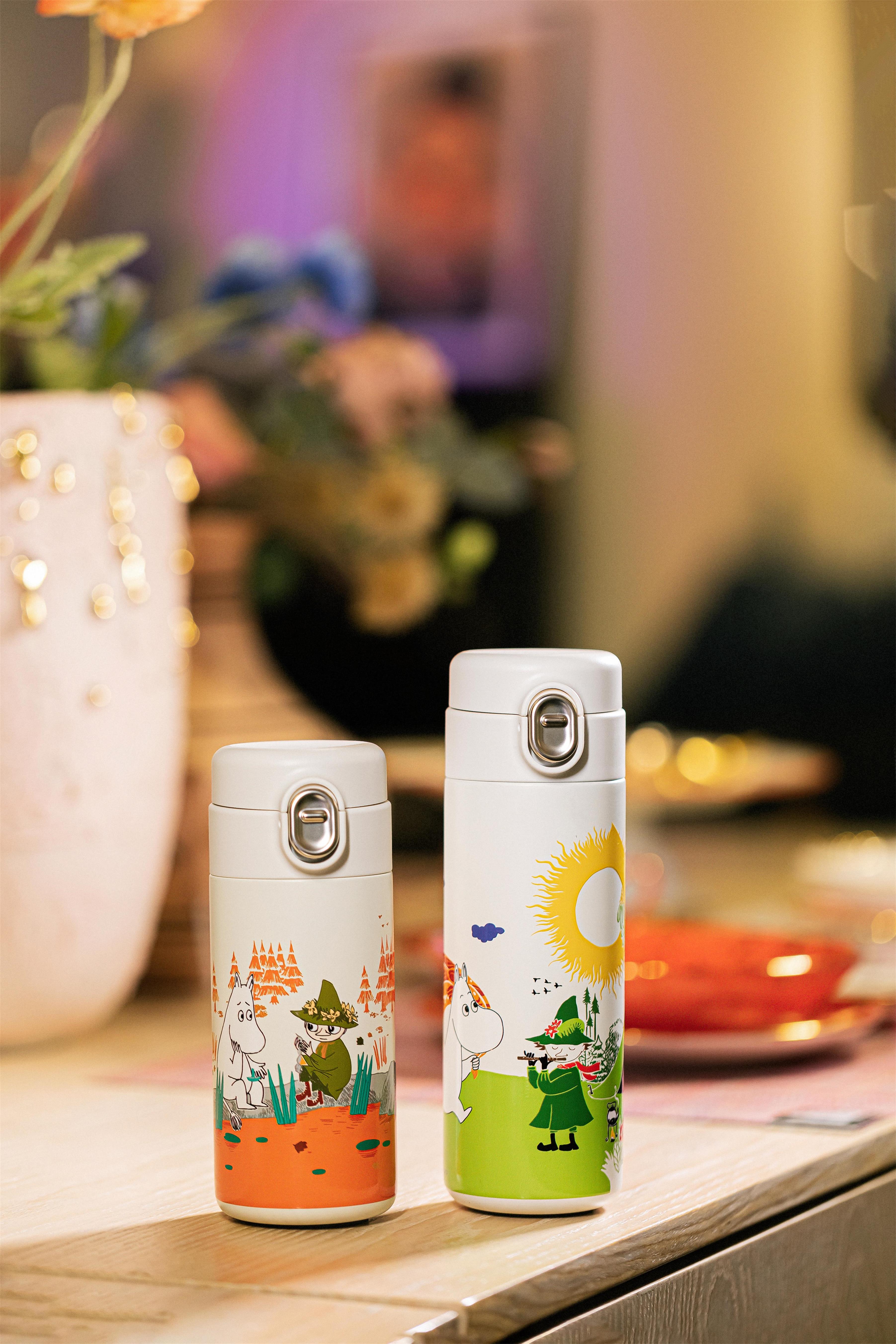 Mumin Termosflaska 420 ml - Vit/Grön - 3