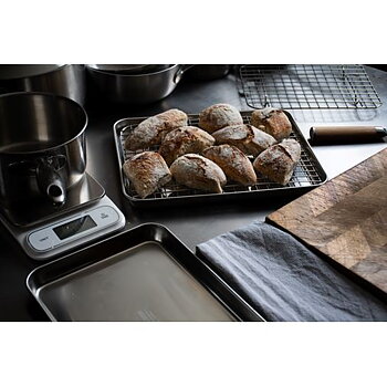 CULIMAT Gastrobleck med galler 32 x 25 cm