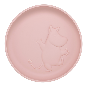 Rätt Start Tallrik Silikon Rosehip Pink - Mumin