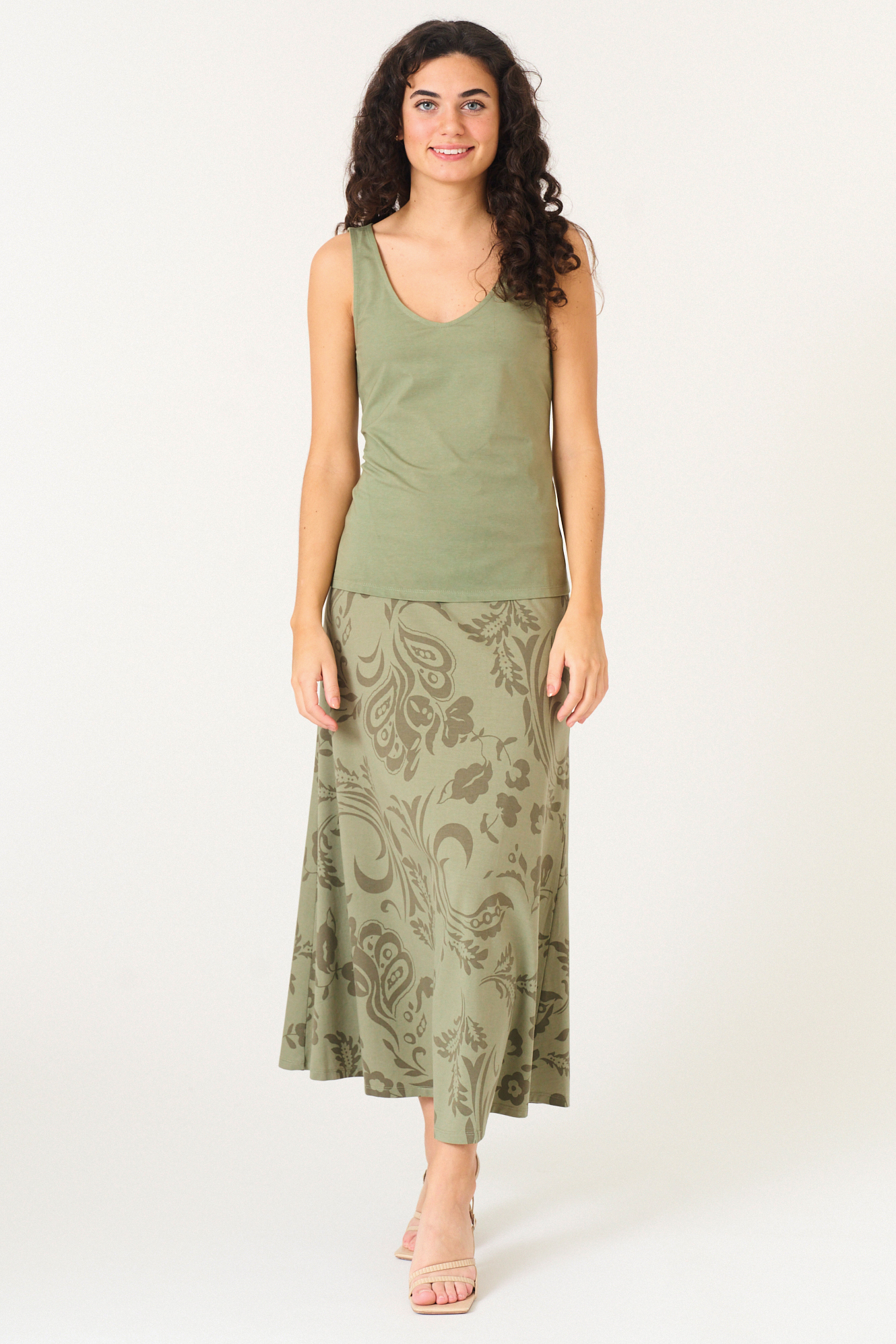 Flory skirt  capers - 2