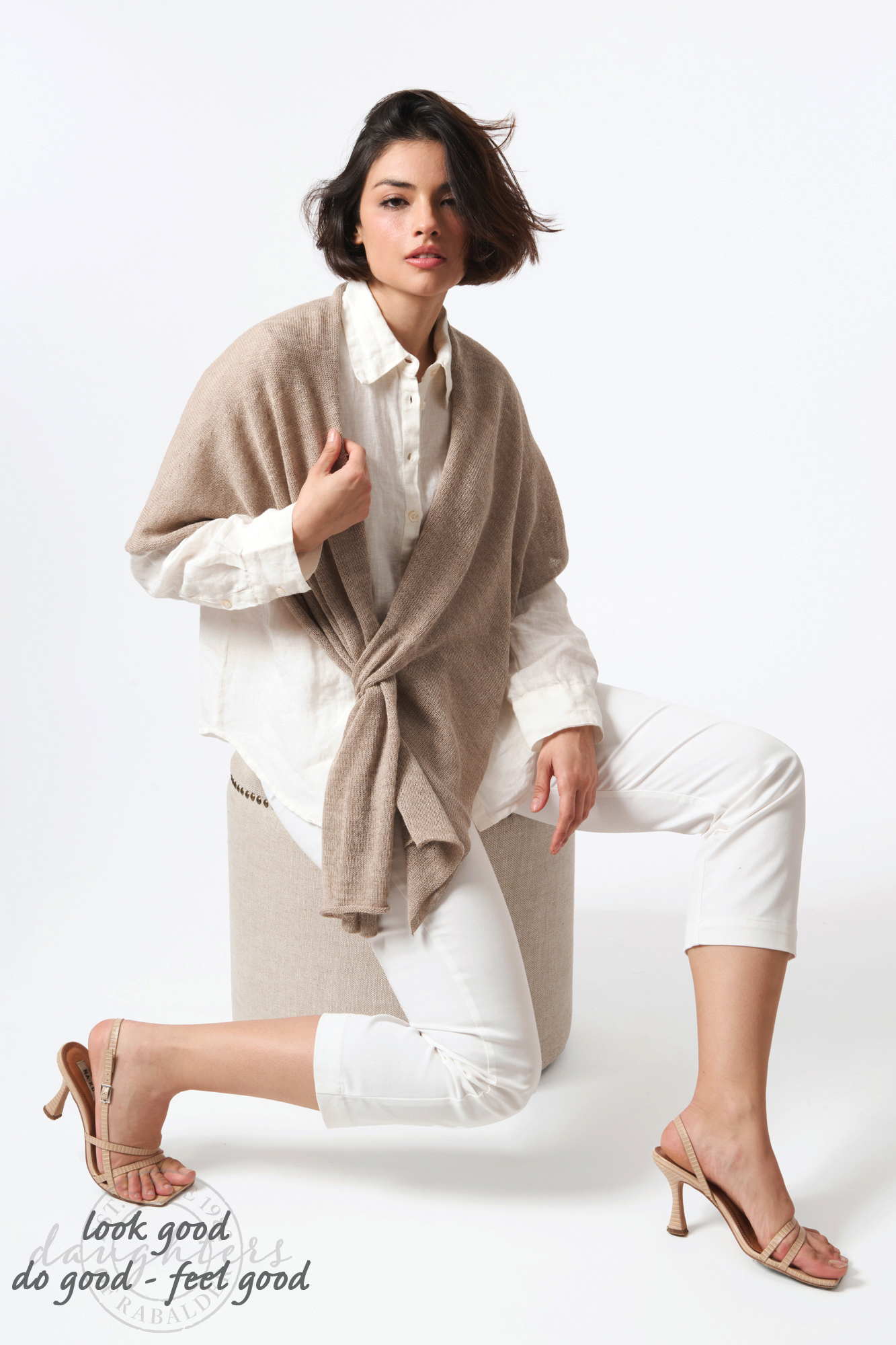 Elvira alpaca poncho  linne - 4