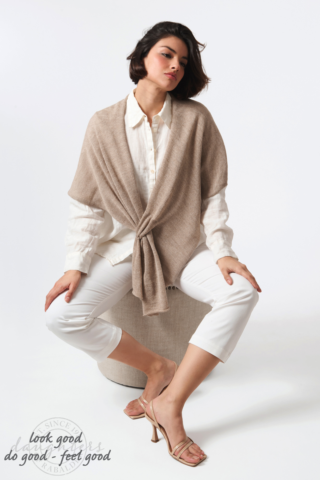 Elvira alpaca poncho  linne - 3