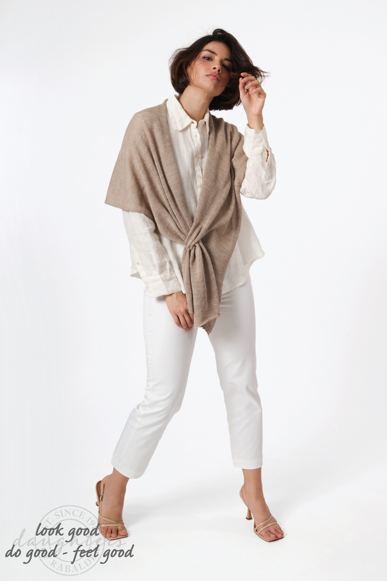 Elvira alpaca poncho  linne