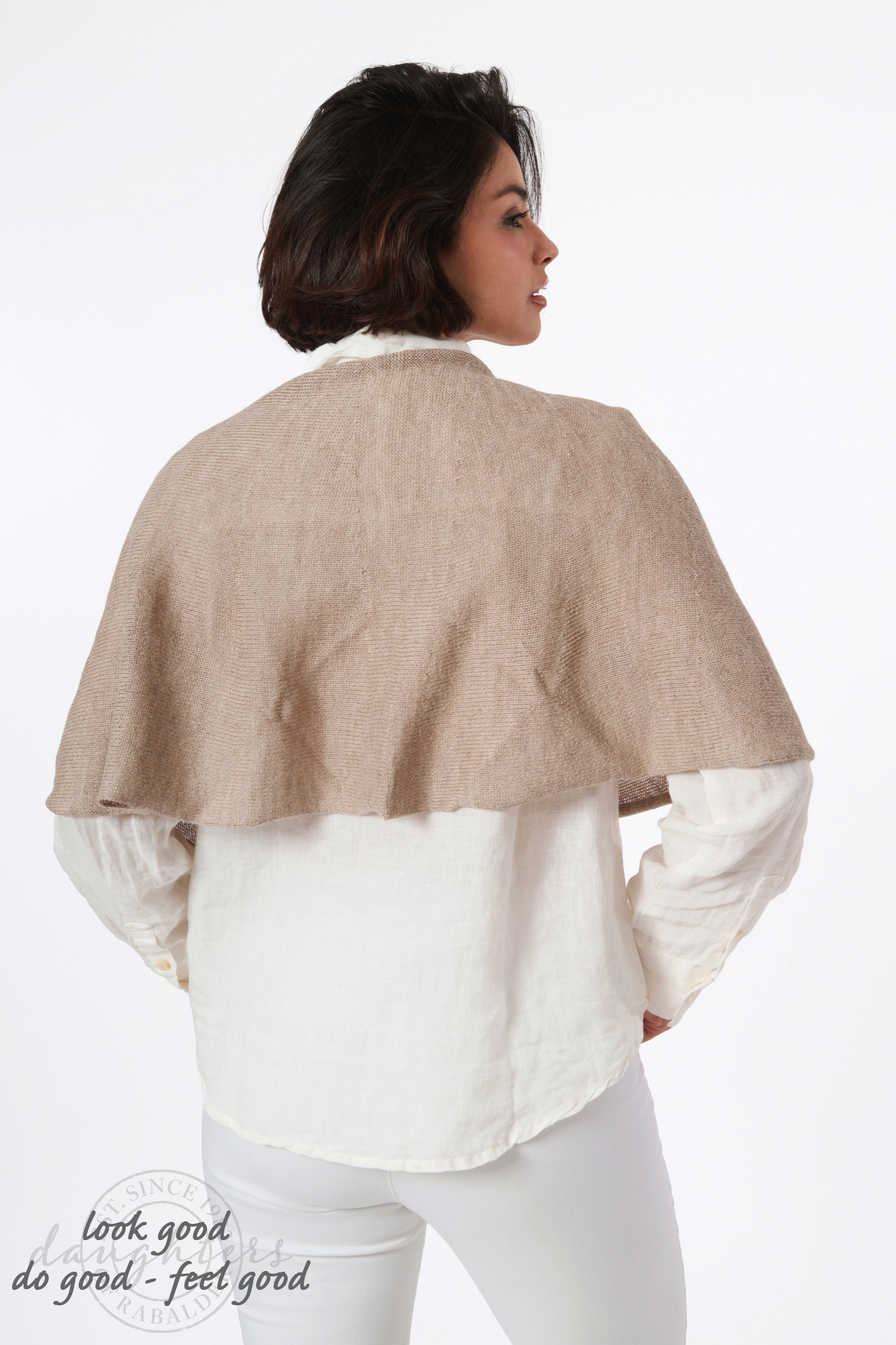 Elvira alpaca poncho  linne - 5