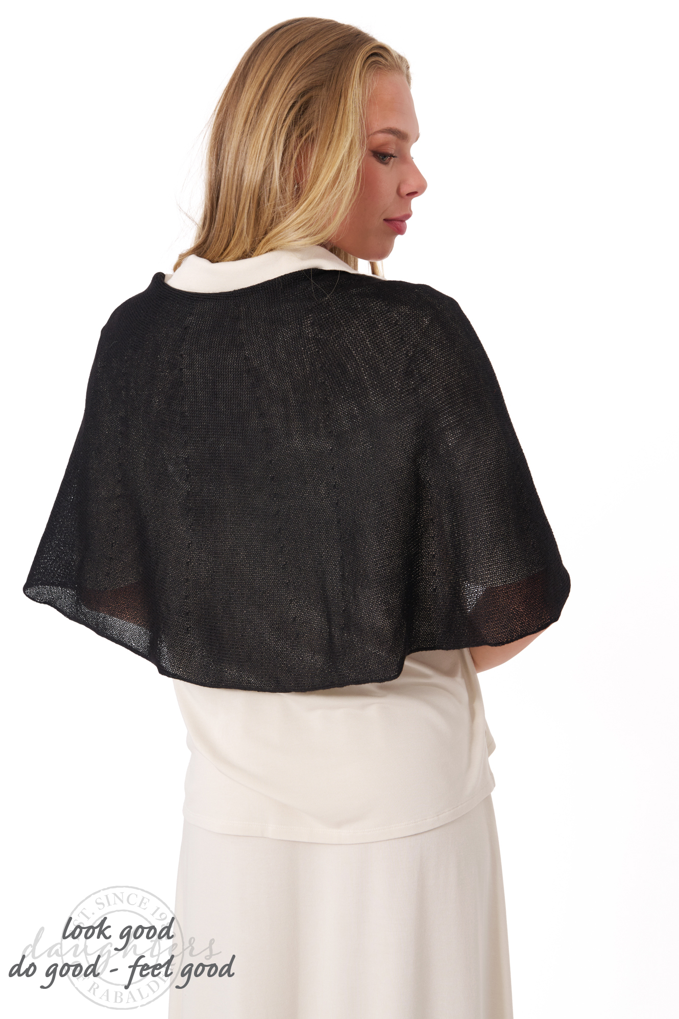 Elvira alpackaponcho  svart - 6