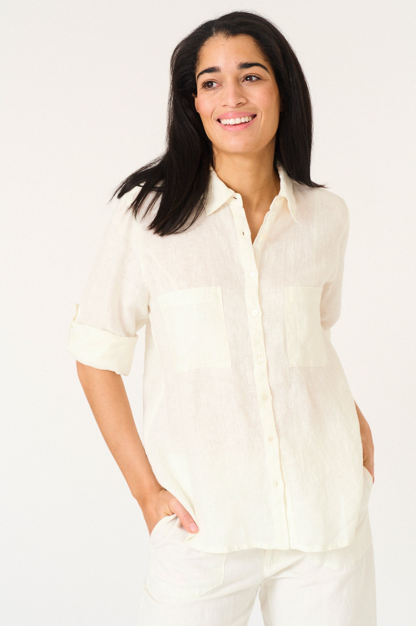 Donna skjorta  oyster - 2